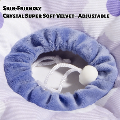 Soft Floral Cat Dog Cone - Waterproof Adjustable Recovery Collar, Anti-Lick/Bite Post-Surgery