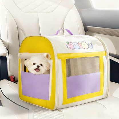 4-in-1 Dog Car Bed - Waterproof Foldable, Breathable Large Space Multifunctional Pet Nest