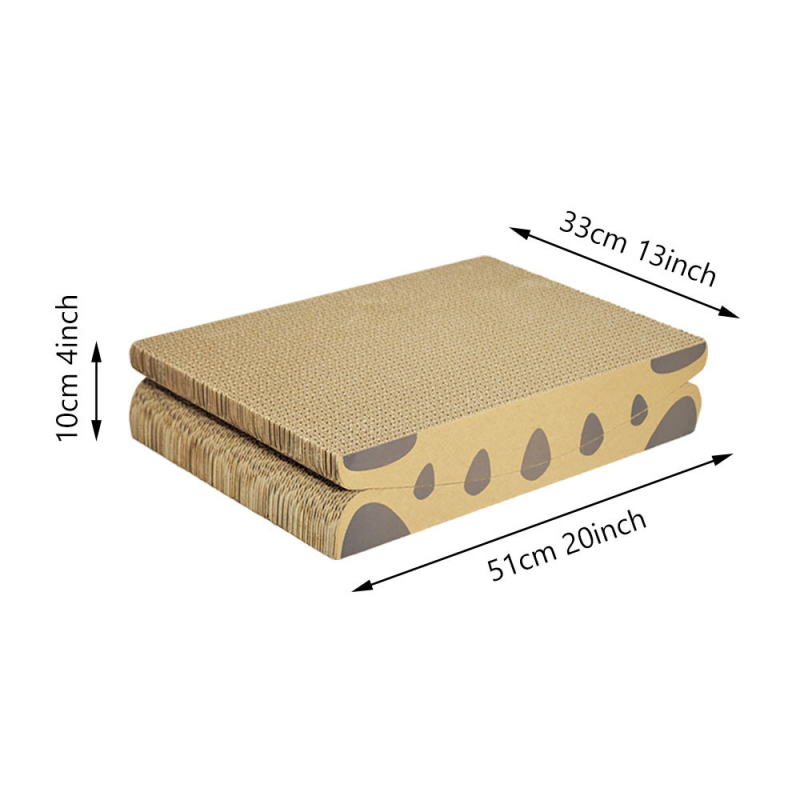 Miaow & Meow | Curved Cat Scratcher Pad | Corrugated Cardboard Neck Support Cat Scratching Board | Thick Non Shedding Cat Scratch Lounge Bed | Kitty Grinding Claw Toy for Indoor Cats