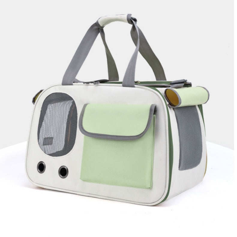 Cat Carrier Bag - Lightweight Collapsible, 11x18x10'' Breathable for Small/Medium Cats