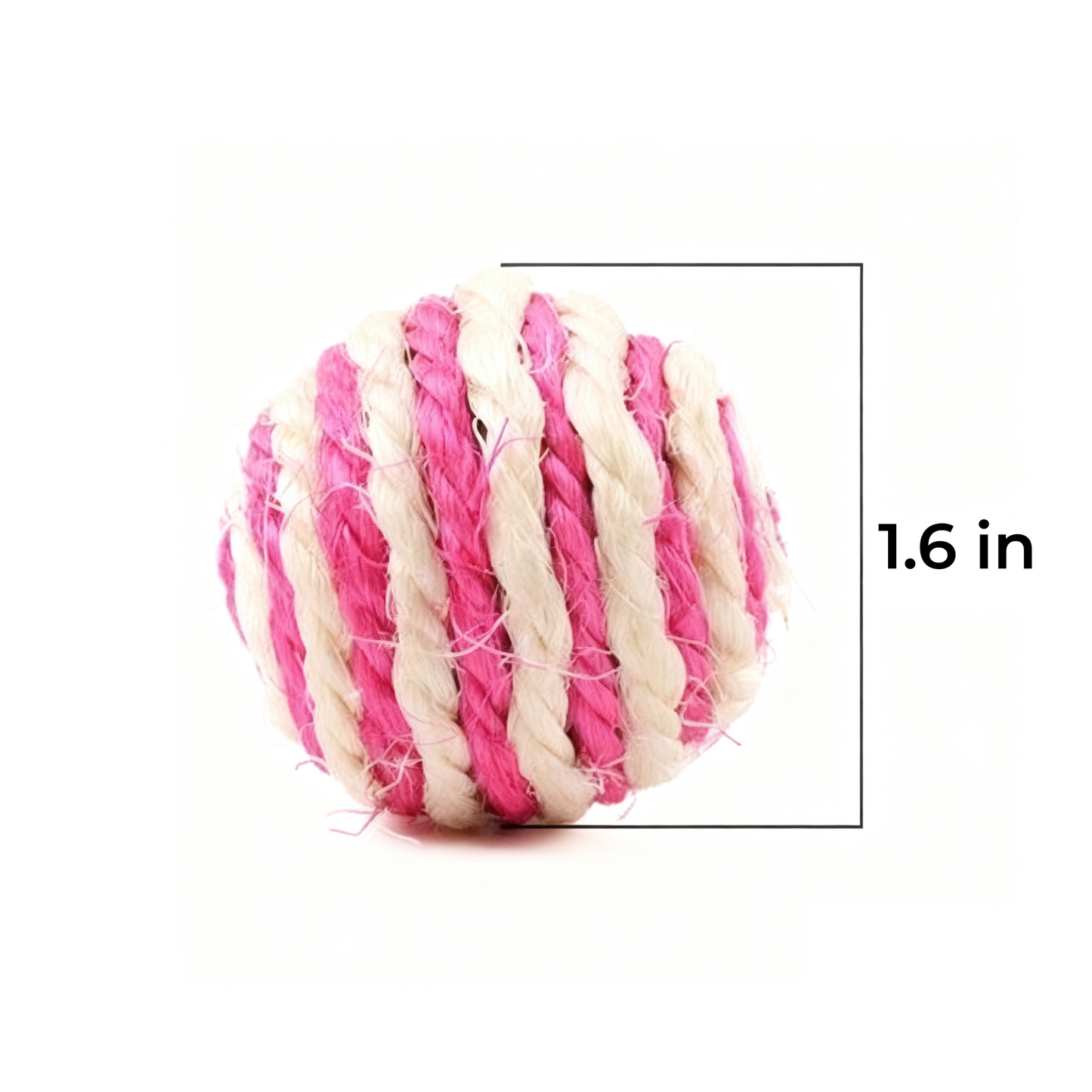 Sisal Cat Toy Balls - 1.6inch Scratch-Resistant, Chew & Teething Interactive Cat Toys