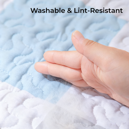 Non-Slip Washable Pet Mat - Reusable Dog Cat Sleep Pad, All-Season Litter Mat