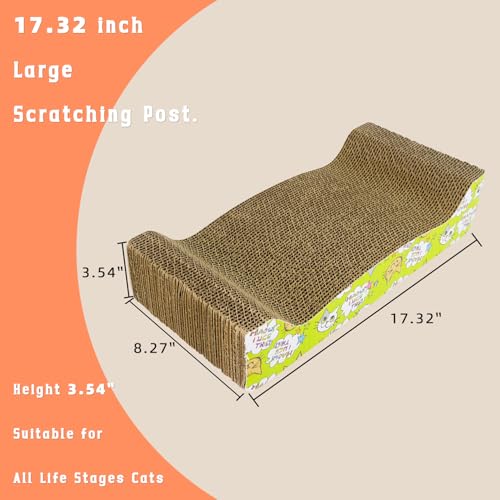 Double-Sided Cat & Rabbit Scratcher Bed with Catnip, 2 count