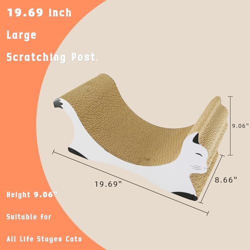 3 in 1 Cat Scratching Board, Double-Sided Usability for multi-cat families