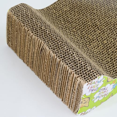 Double-Sided Cat & Rabbit Scratcher Bed with Catnip, 2 count