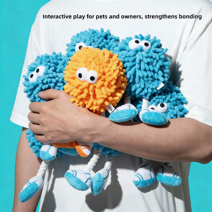 Miaow & Meow | Interactive Squeaky Dog Ball - Durable Chew Toy for Dogs, Dental Cleaning