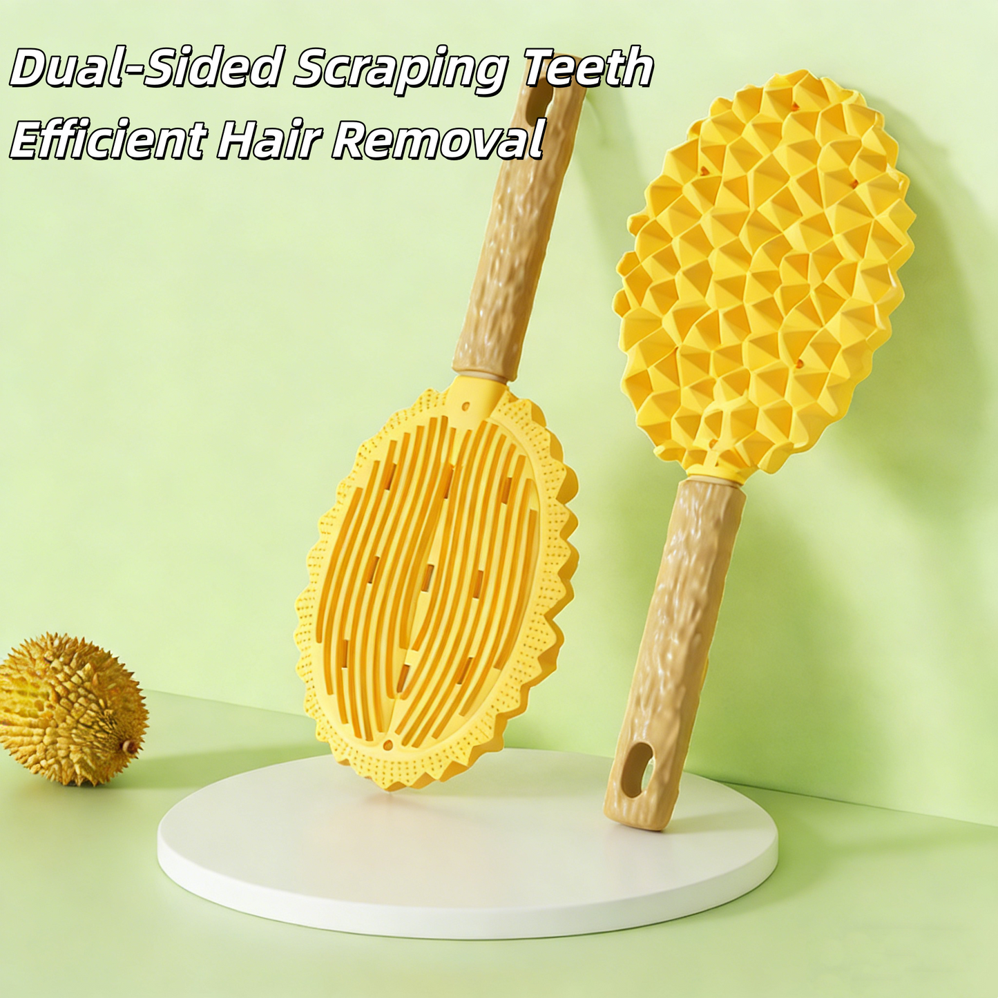 8.7" Durian Pet Massage Comb - Multi-Function Cat Hair Remover, Shedding Brush for Floating Fur Cleaning
