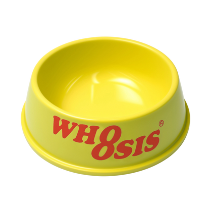 Yellow Pet Bowl - 12.6oz Non-Slip Shatterproof, Bite-Resistant for Dogs & Cats
