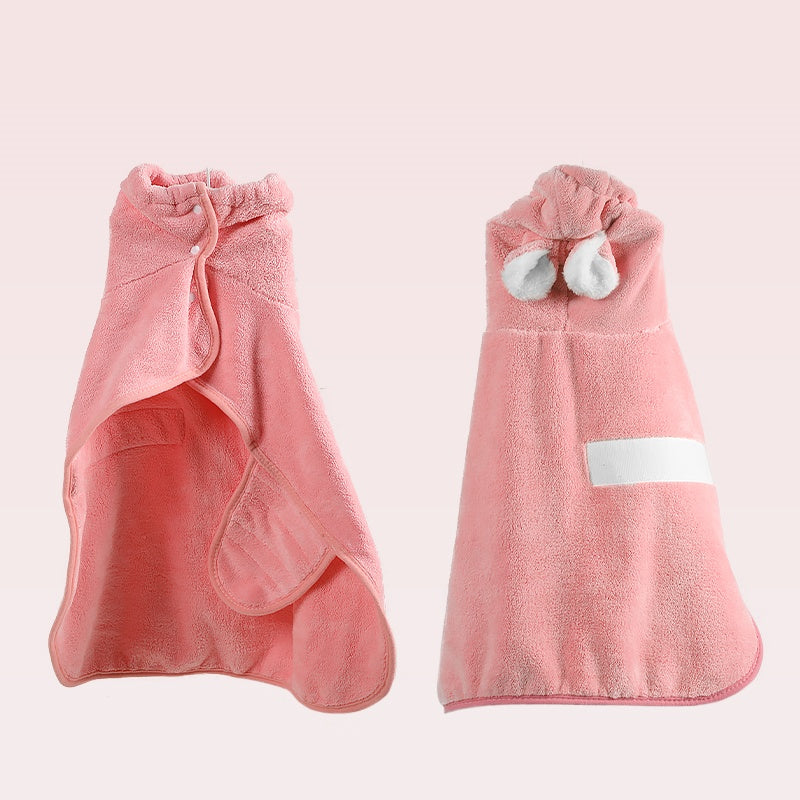 Miaow & Meow | Super Absorbent Pet Bathrobe - Soft Quick-Dry Towel for Dogs Cats, Extra Large Drying Robe