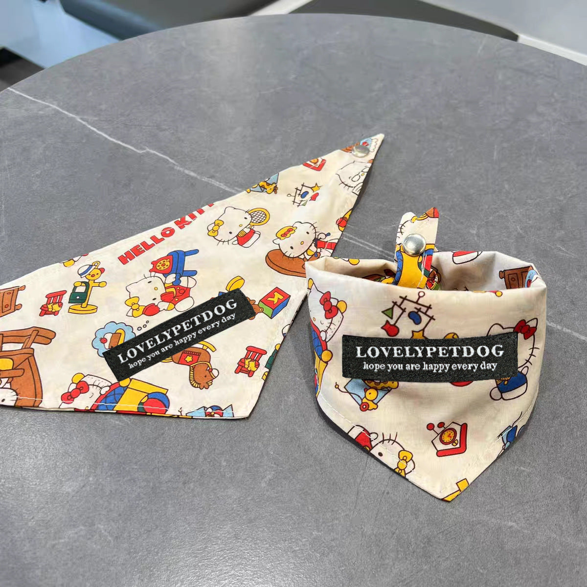 Pet Bandanas - Stylish Triangle Bib Scarf, Photo Prop Kerchief for Large Dogs Labrador & Daily Wear