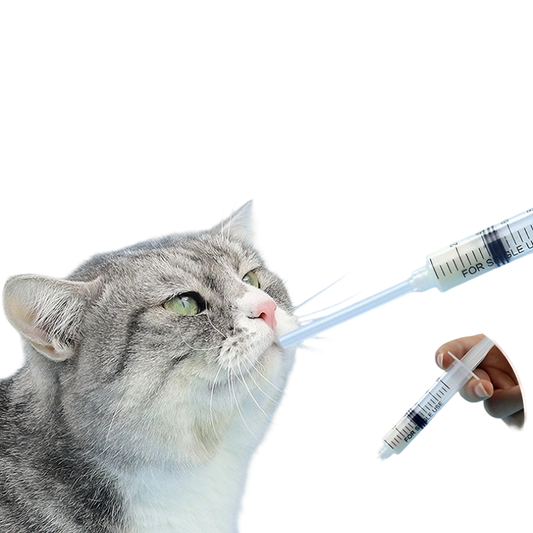 Pet Feeding Syringe - Nipple Design for Kitten Puppy, Medicine & Water Feeder for Cats Dogs