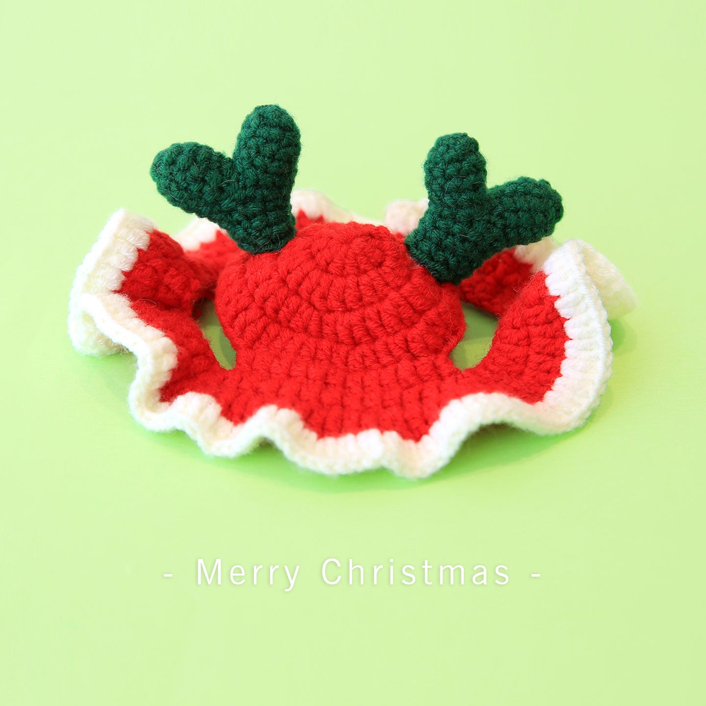 Pet Christmas Knit Hats - Small Cats Dogs Party Costume Headwear (One Size)