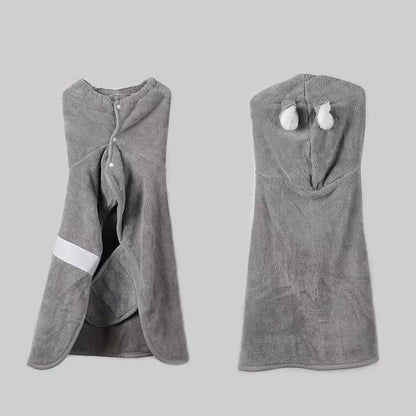 Miaow & Meow | Super Absorbent Pet Bathrobe - Soft Quick-Dry Towel for Dogs Cats, Extra Large Drying Robe