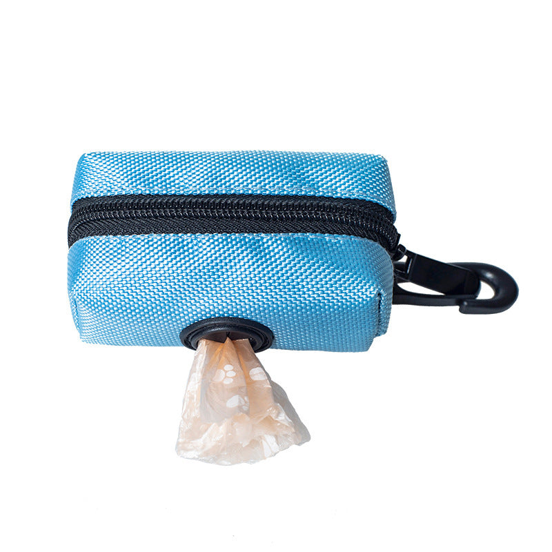 Dog Poop Bag Holder, Leash-Mounted Doggie Waste Dispenser - Soft Fabric Doggy Potty Pouch