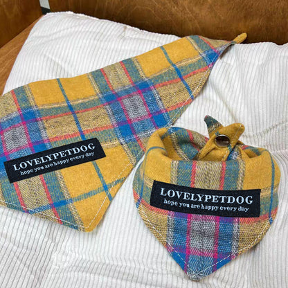 Pet Bandanas - Stylish Triangle Bib Scarf, Photo Prop Kerchief for Large Dogs Labrador & Daily Wear