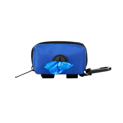 Dog Poop Bag Holder, Leash-Mounted Doggie Waste Dispenser - Soft Fabric Doggy Potty Pouch