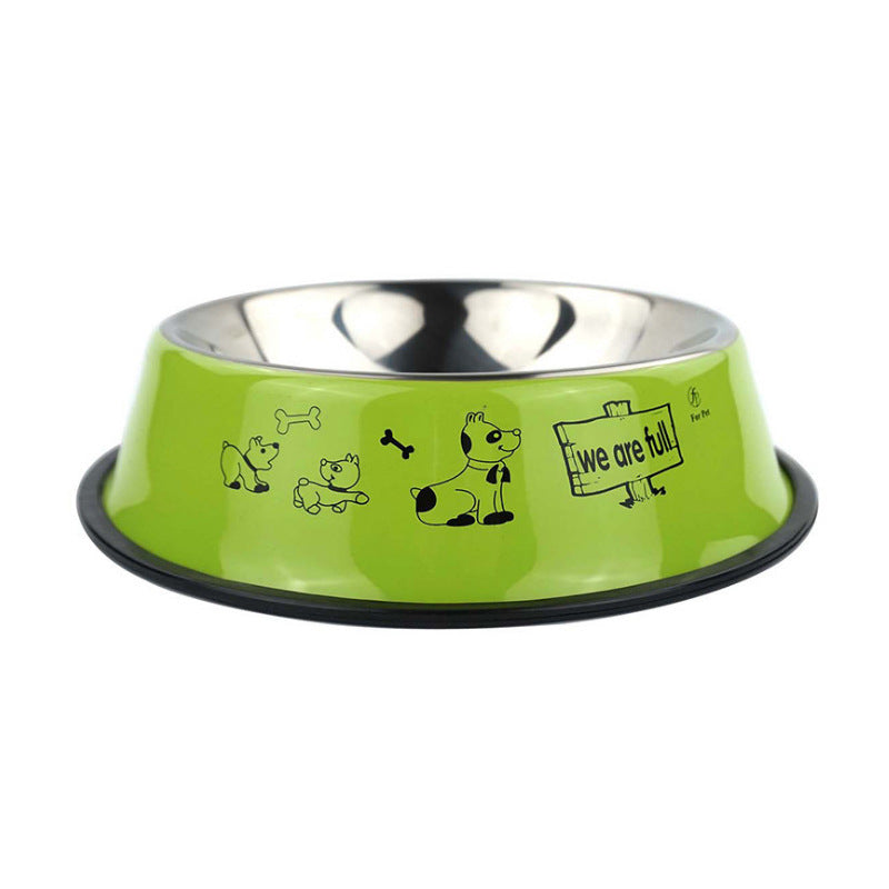 Stainless Steel Pet Bowl with Non - Slip Rubber Base, 7-74oz Universal for Cats & Dogs