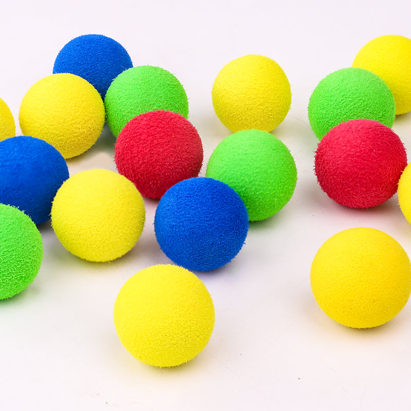 Cat Plush Ball Launcher Gun - Self-Play Interactive Cat Toy, Fuzzy Ball Fetch Toy for Indoor Cats