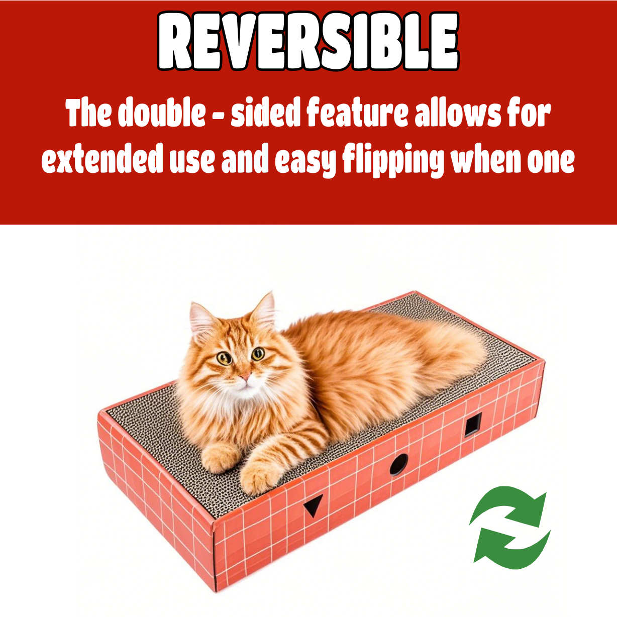 Interactive Cat Scratcher Carboard, Cat Puzzle Toy with Bell Ball