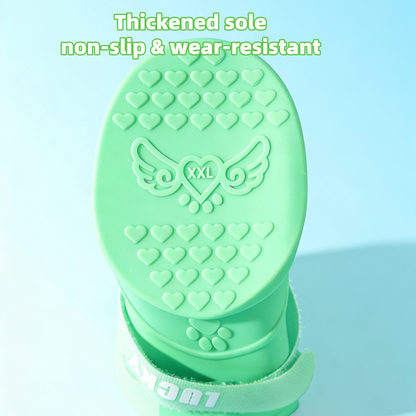 Cartoon Silicone Dog Rain Boots - Waterproof Non-Slip , for Medium & Large Dogs 4 Colors