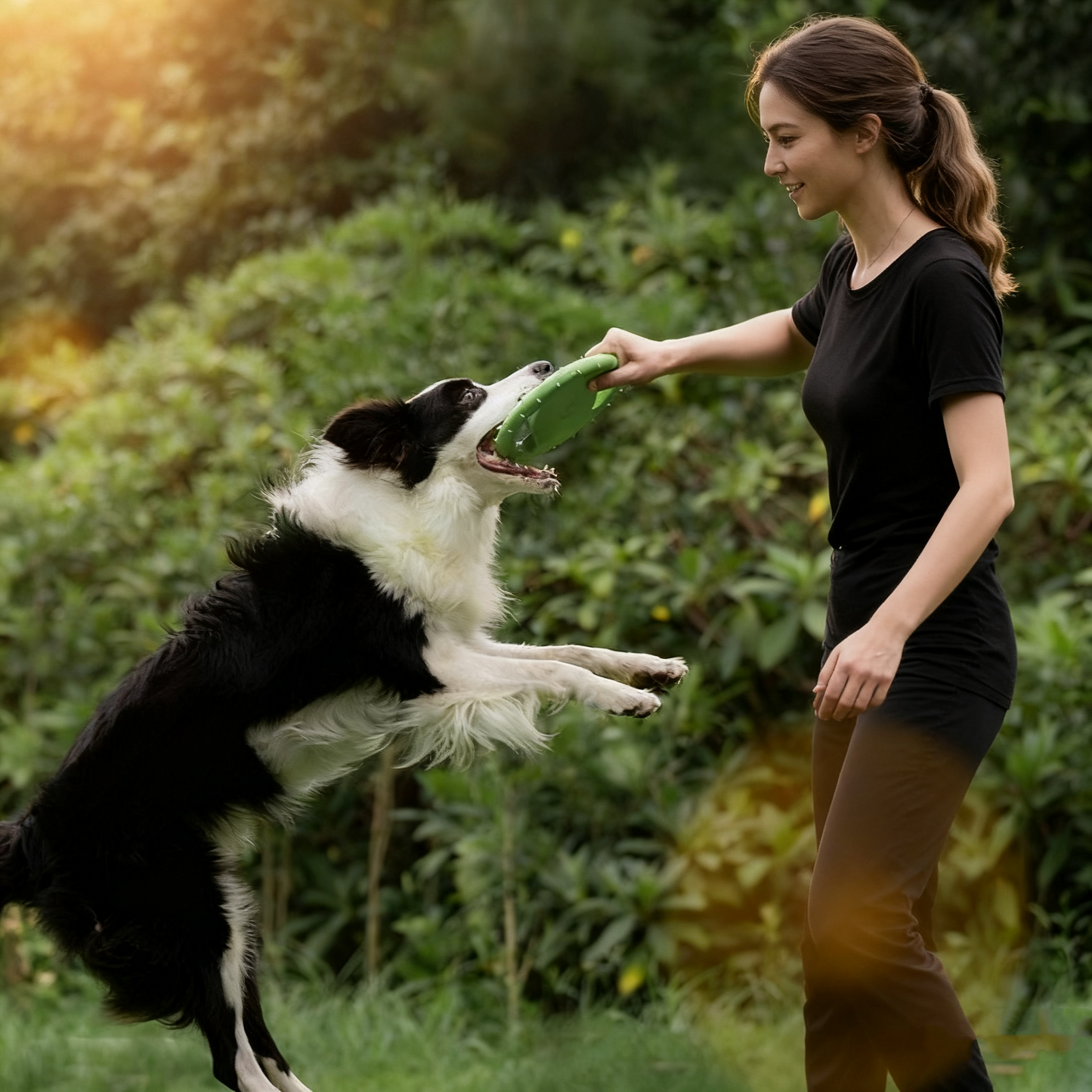 Dog Flying Disc Toy - Steering Wheel Shape, Foam Material, Safe Interactive Fetch Toy for Dogs