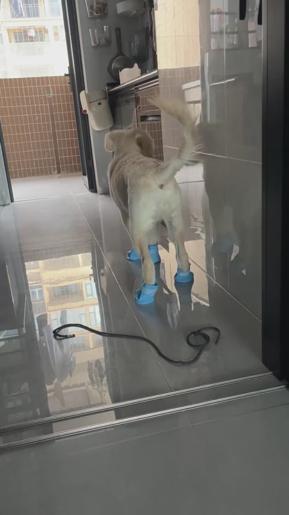 Cartoon Silicone Dog Rain Boots - Waterproof Non-Slip , for Medium & Large Dogs 4 Colors