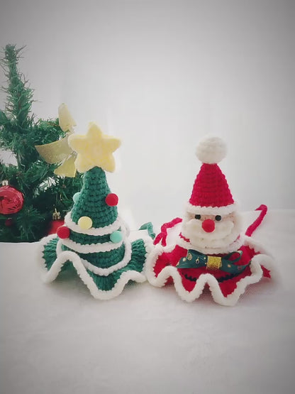 Pet Christmas Knit Hats - Small Cats Dogs Party Costume Headwear (One Size)