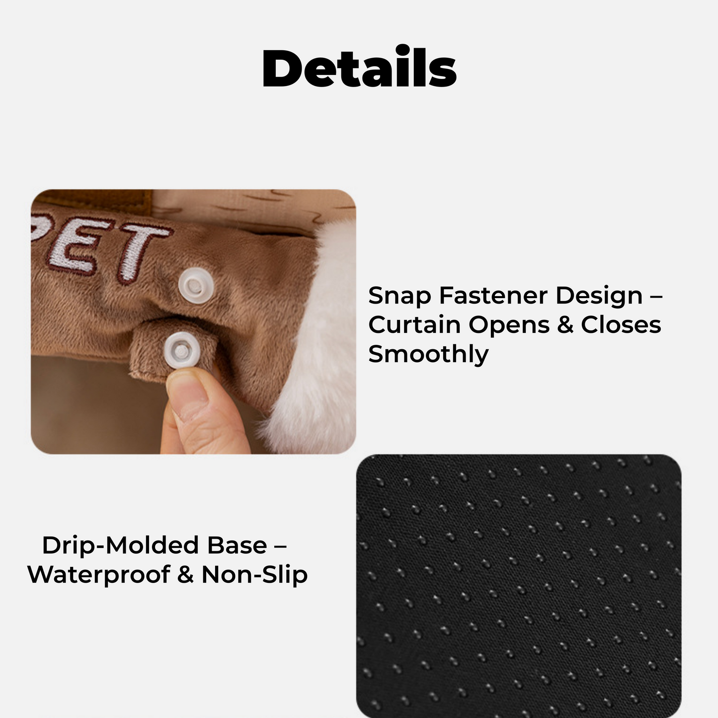 Winter Warm Cat House - Enclosed with Door Curtain, Cozy Pet House for Indoor Cats Small Dogs